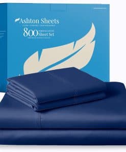 Juego de sábanas 100% algodón egipcio -Azul marino