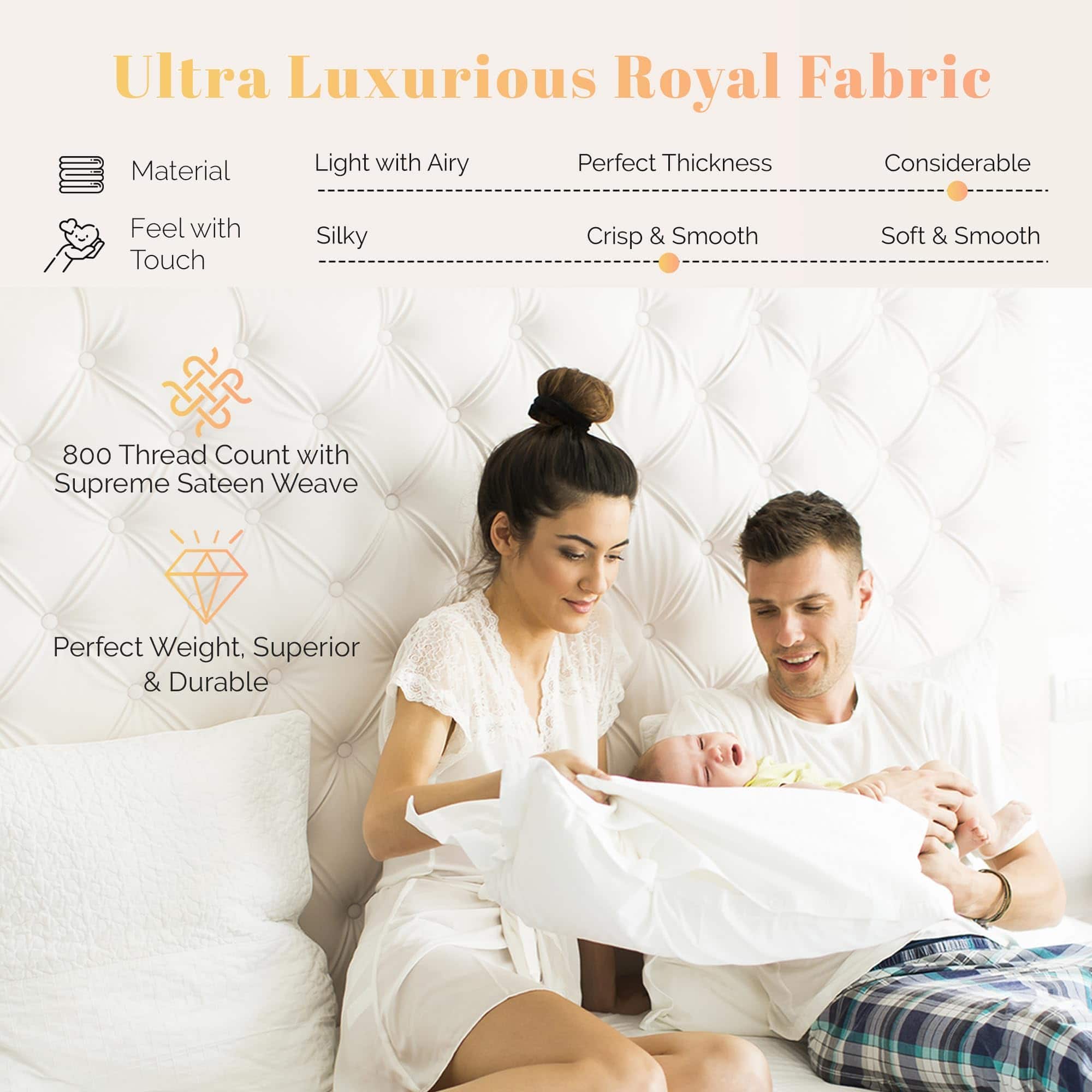 Ashton Sheets 100% Juego de Sábanas de Algodón Egipcio - Imagen 3