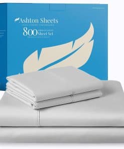 Juego de sábanas 100% algodón egipcio tamaño -Plata