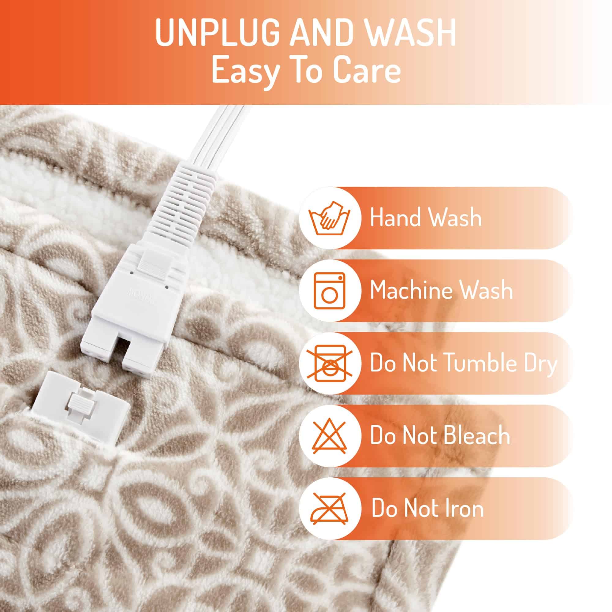 Abrigo Chal Calentado Degrees of Comfort, Manta Eléctrica - Imagen 6