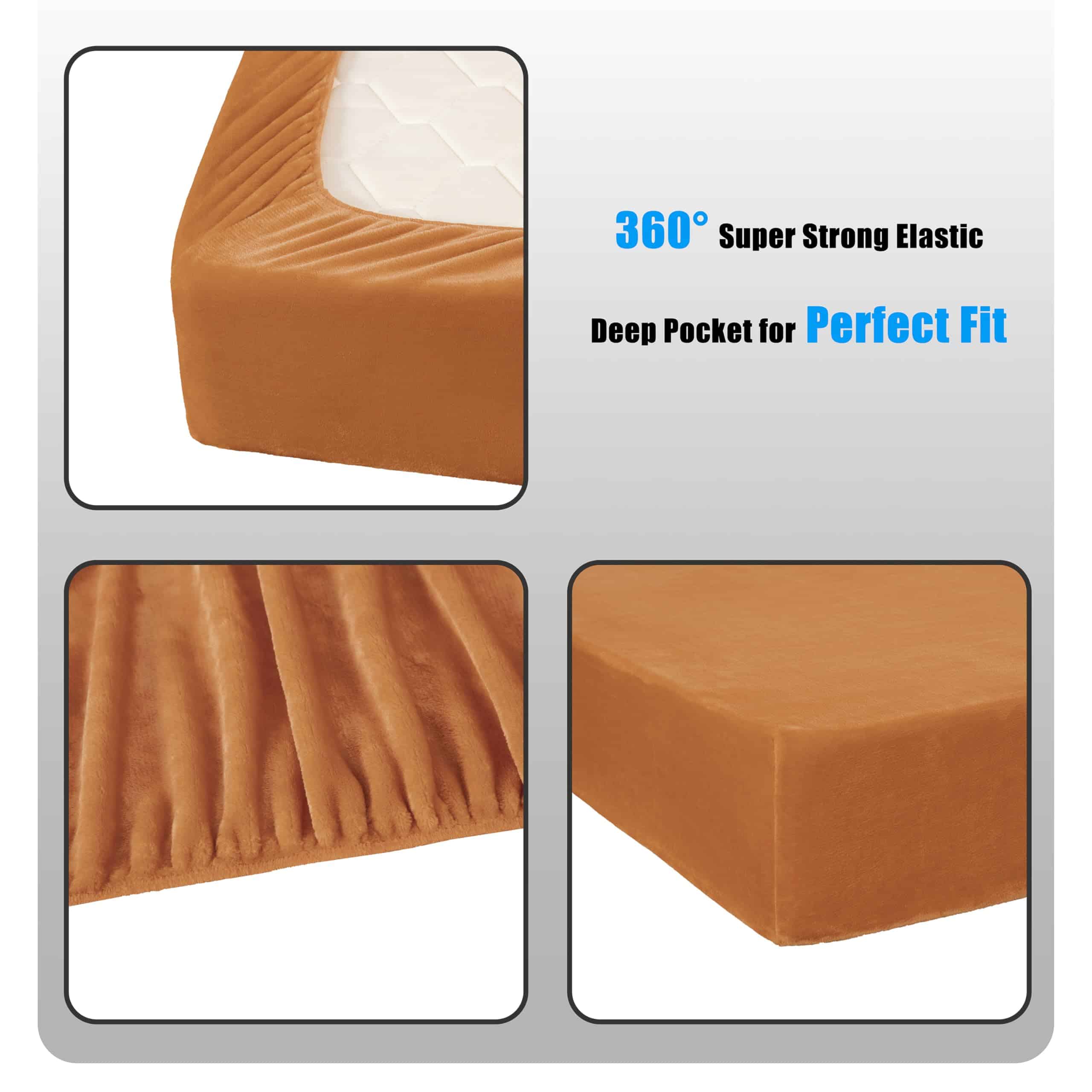 Juego de sábanas de microplush extra suaves Chezmoi - Imagen 7