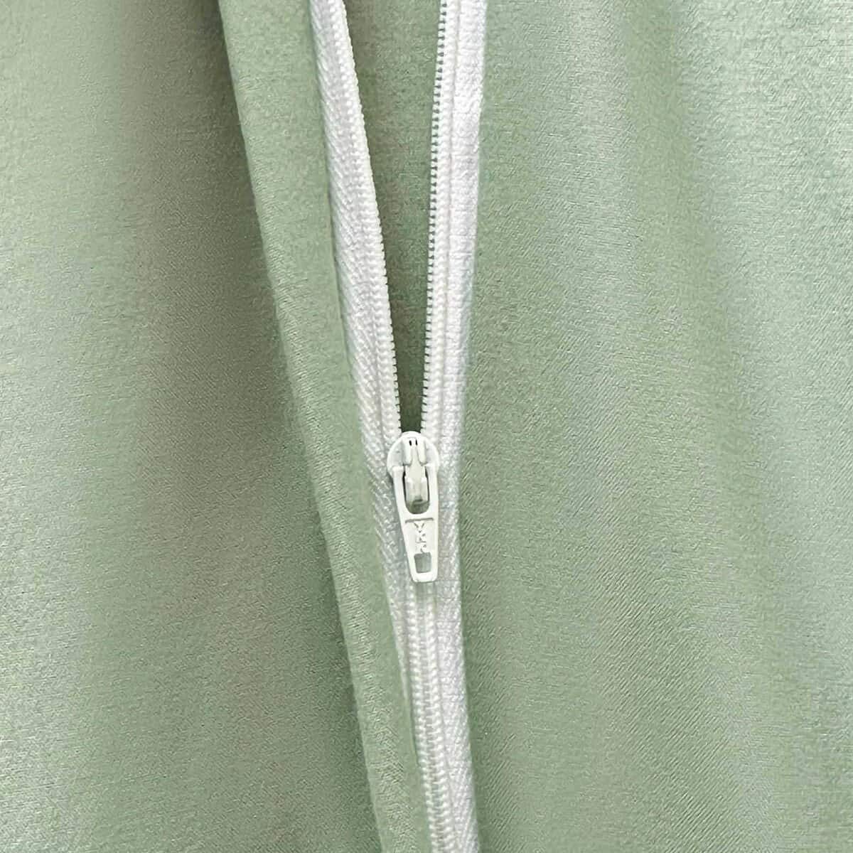 Amolavet Juego de Funda Nórdica King Size Verde Salvia con - Imagen 10