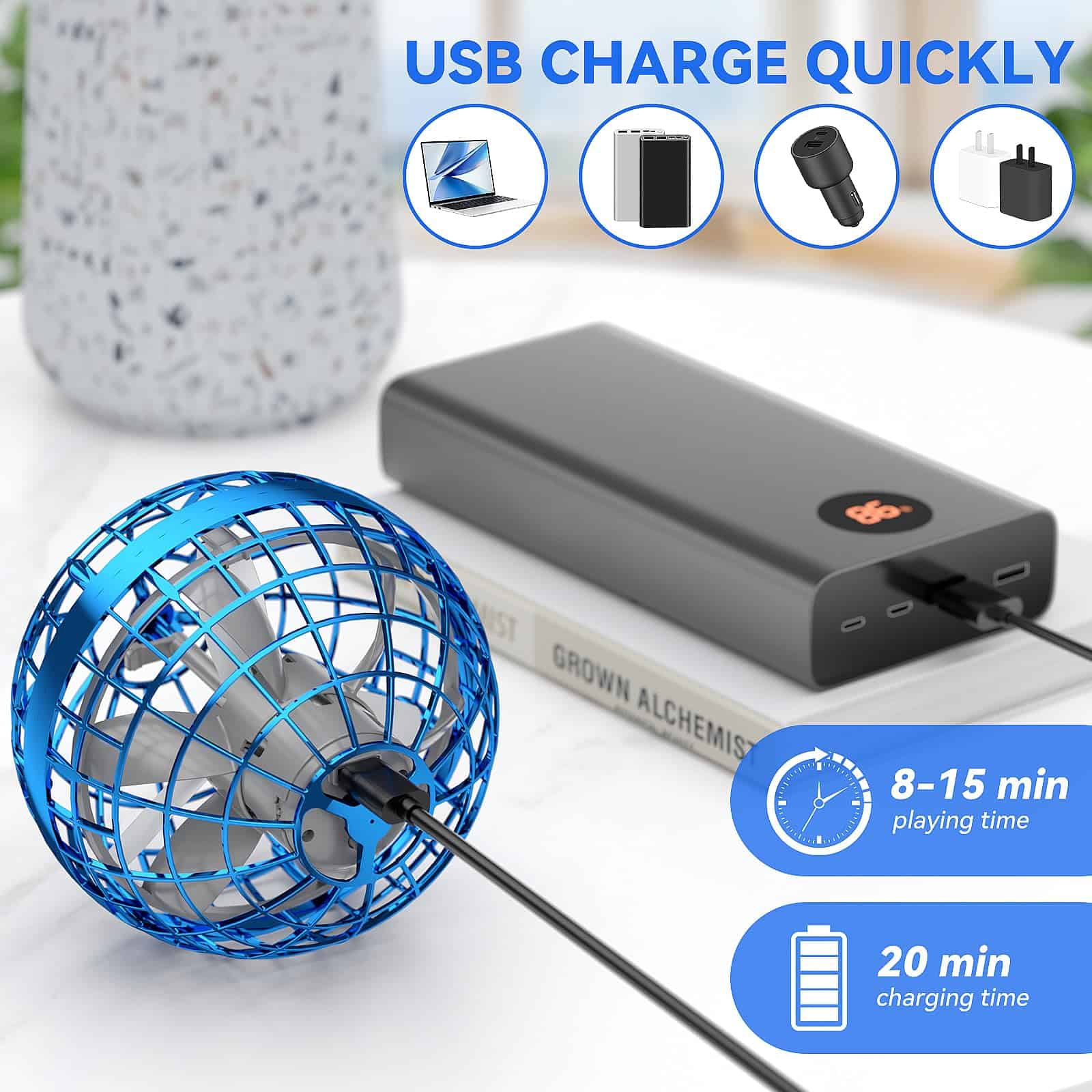 Juguete de Bola Orb Voladora, Globo Cósmico Boomerang Hover - Imagen 7