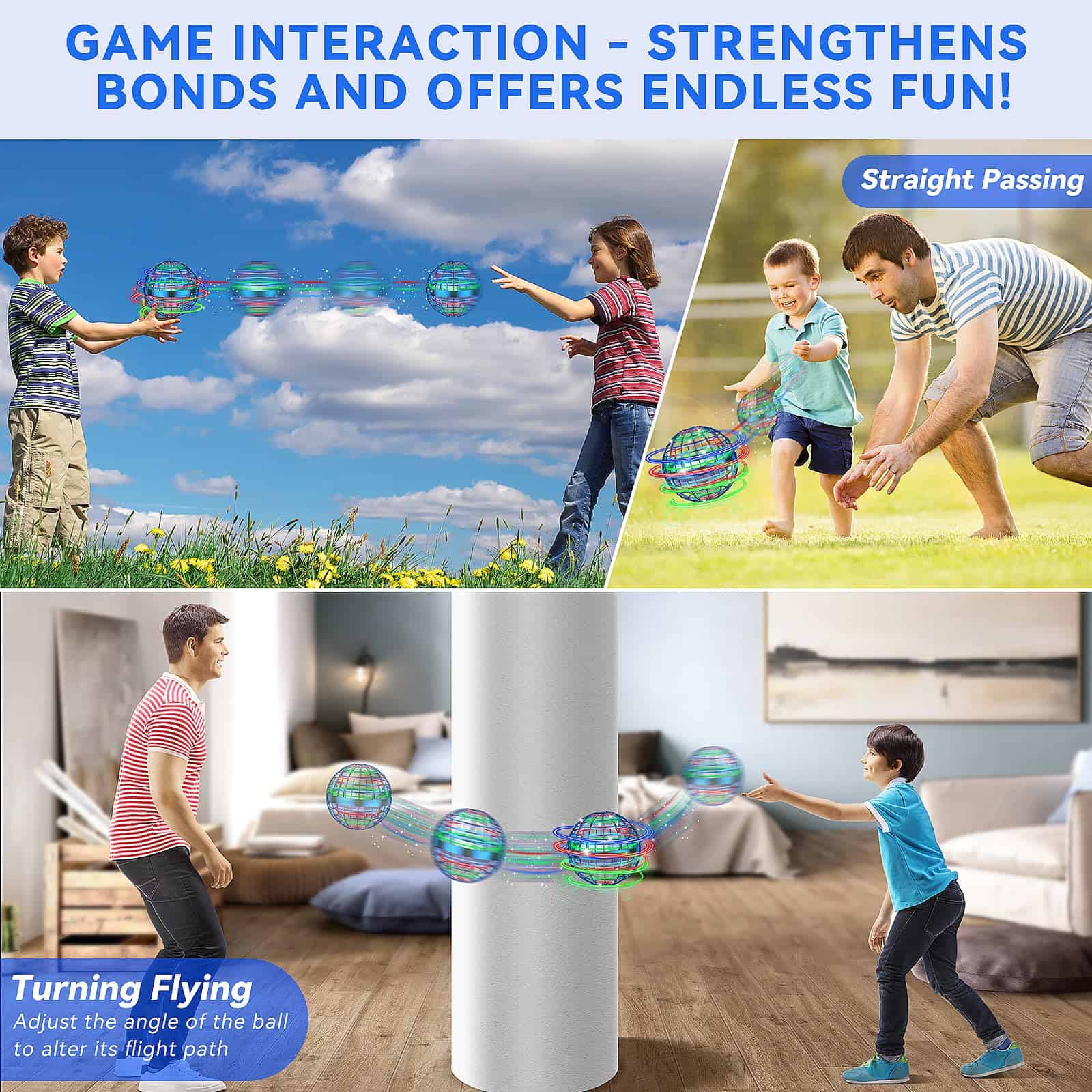 Juguete de Bola Orb Voladora, Globo Cósmico Boomerang Hover - Imagen 5