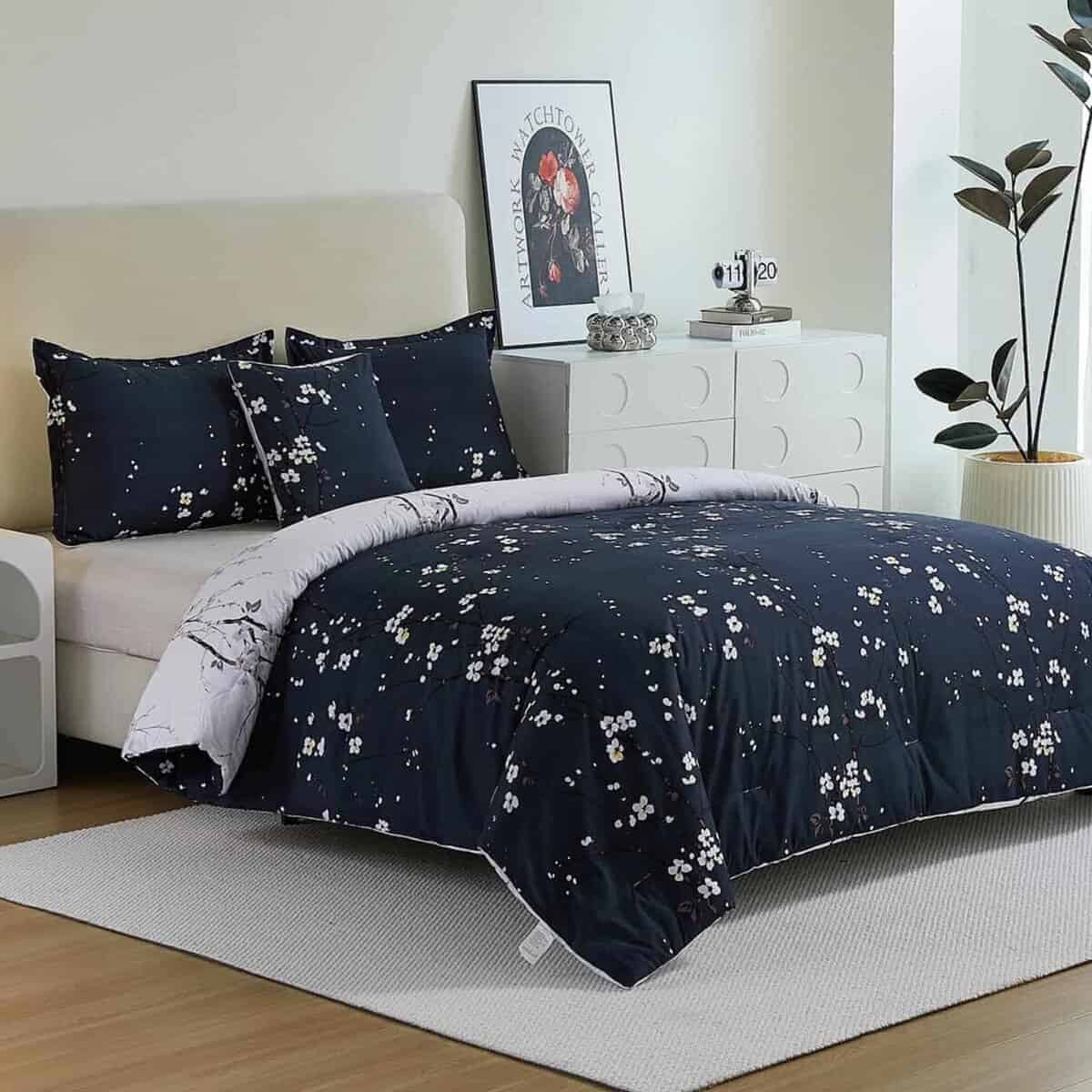 Juego de Edredón Reversible Tamaño Queen YEPINS, Conjunto - Imagen 3