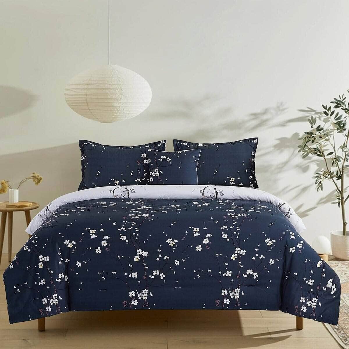 Juego de Edredón Reversible Tamaño Queen YEPINS, Conjunto