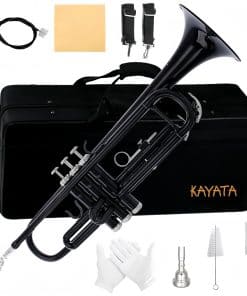 Trompeta de Cobre Dorado KAYATA con Boquilla .7C de Cobre