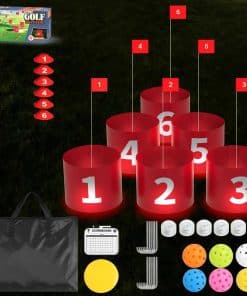 Juegos de Golf FOOING, Juegos de Golf de Patio con Luz LED,