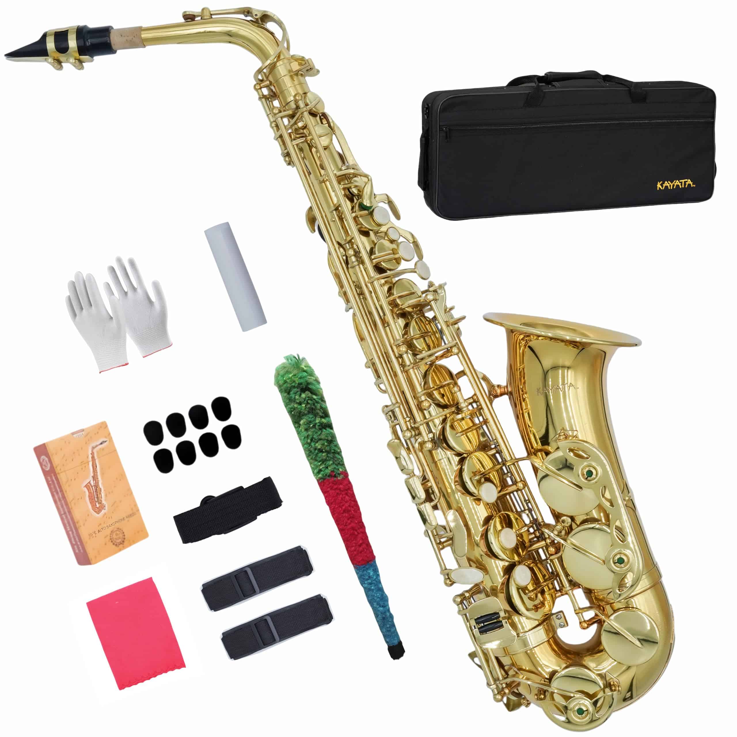 Saxofón Alto KAYATA con Llave F#, Estuche de Canvas,