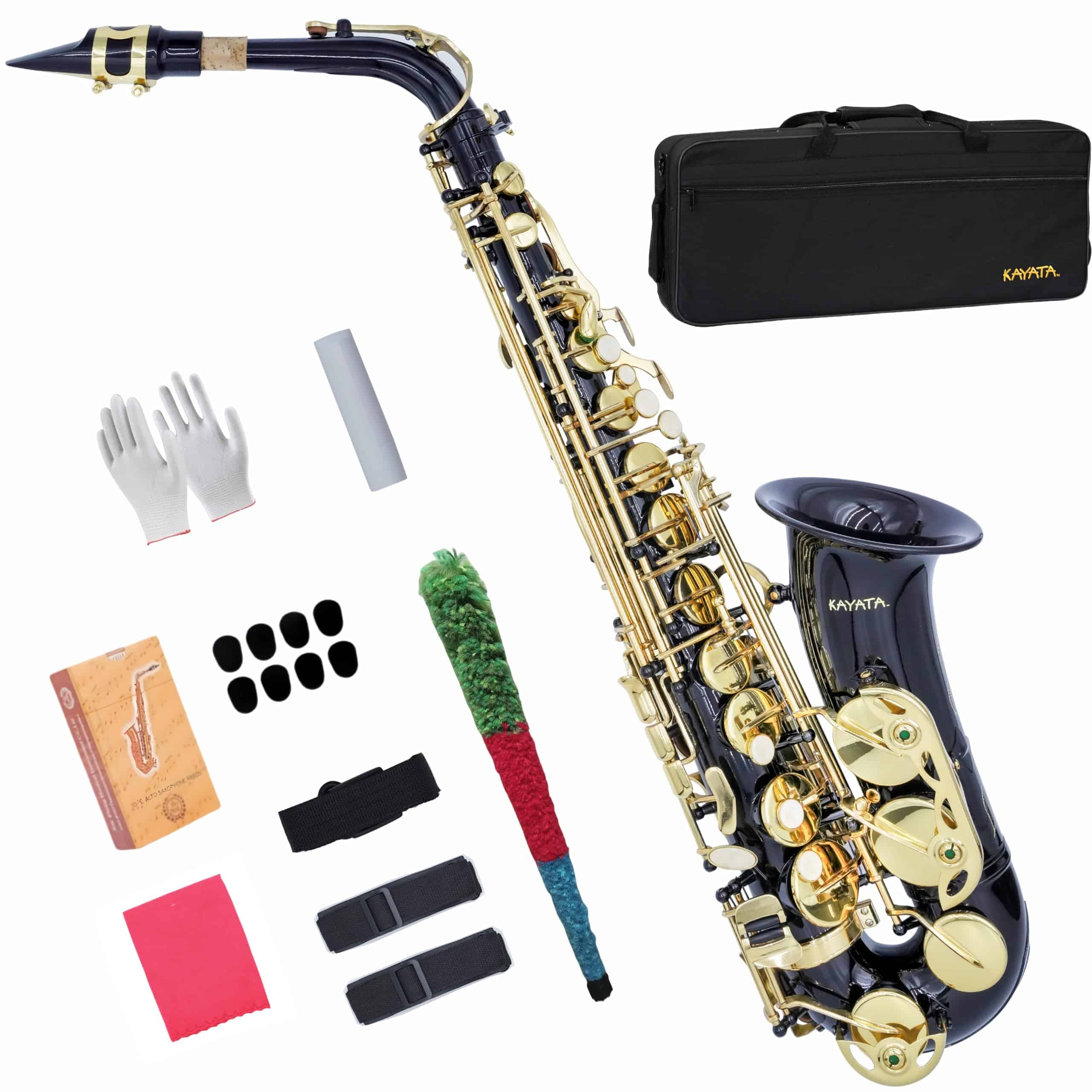 Saxofón Eb Alto KAYATA con Llave F#, Estuche de Lona,