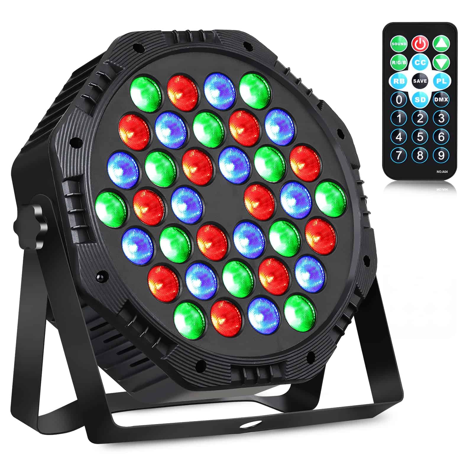 Luces LED Par Can Recargables, RGB Batería con Control
