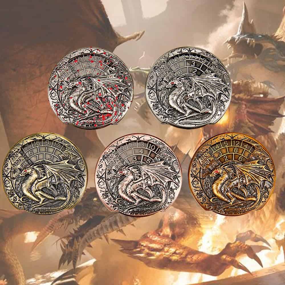 Juego de dados DND giratorios únicos de 7 en 1, Conjunto de - Imagen 5
