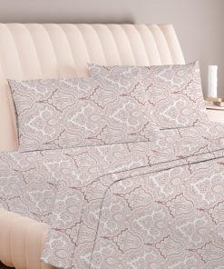 Juego de sábanas estampadas Carressa Linen 100% algodón