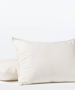 Funda de Almohada de Percale Arrugado Orgánico Coyuchi, Sin