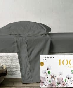 Juego de sábanas individuales XL Carressa Linen 100%