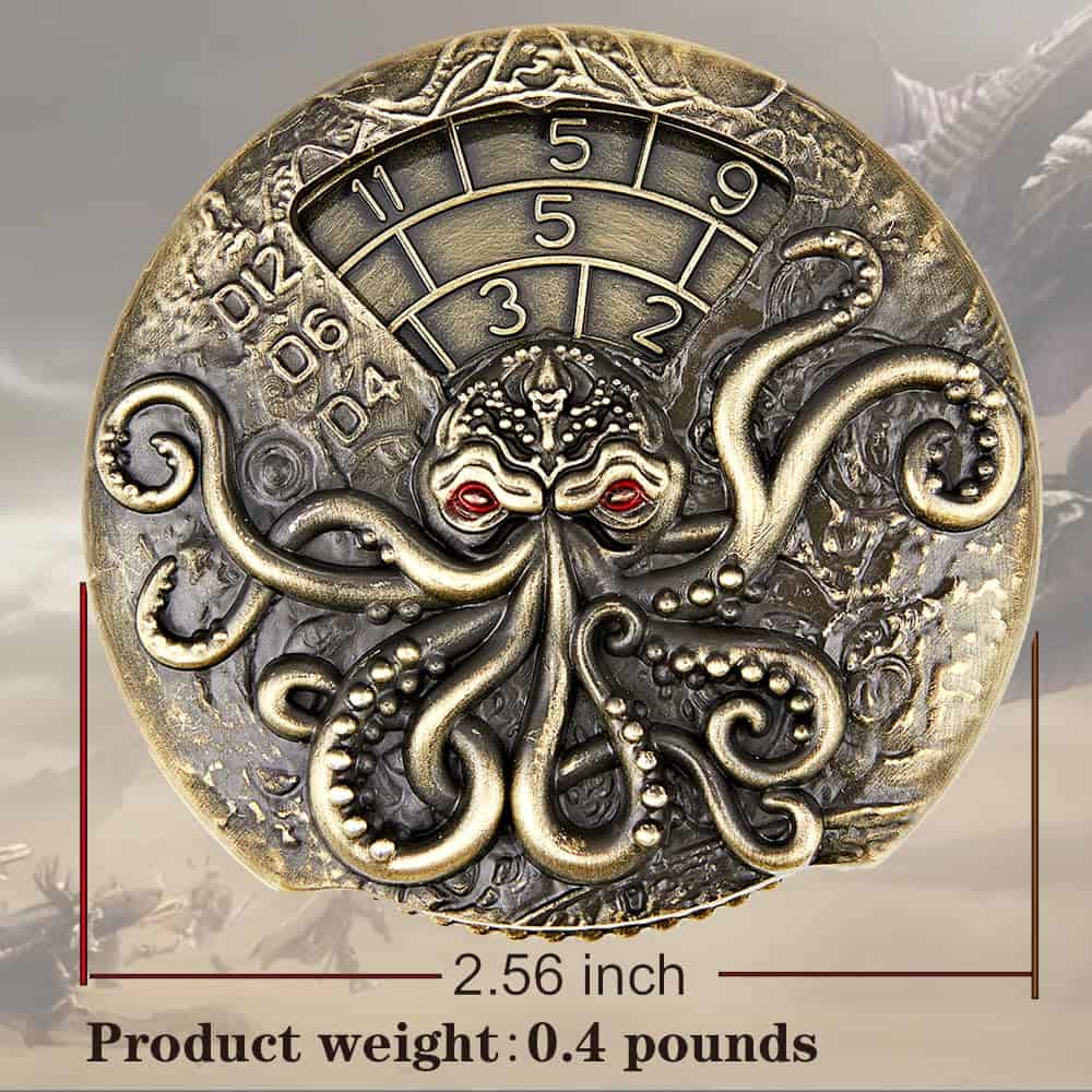 Juego de Dados DND Unicos 7-en-1 con Rotación, Set de Dados - Imagen 4