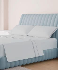 Juego de sábanas para cama individual XL de 100% algodón