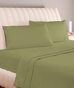 Conjunto de sábanas ajustables Carressa Linen 100% algodón