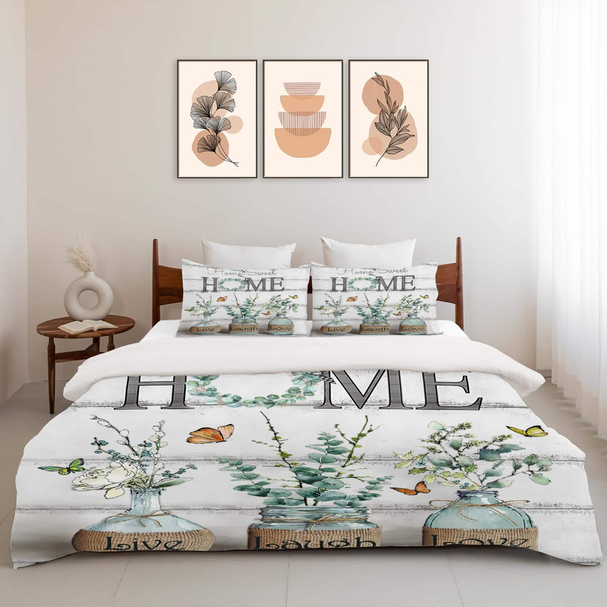 Juego de Ropa de Cama de Eucalipto de Estilo Granja Hoja - Imagen 3