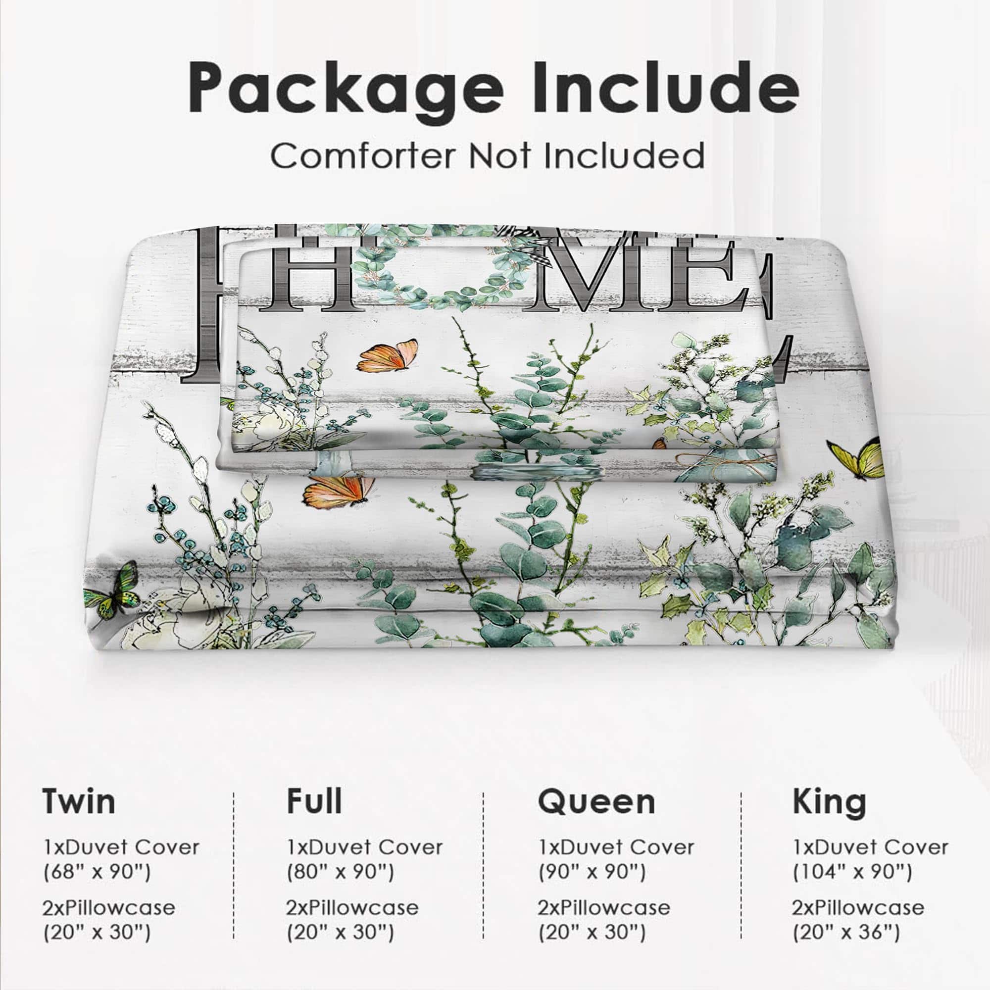 Juego de Ropa de Cama de Eucalipto de Estilo Granja Hoja - Imagen 6