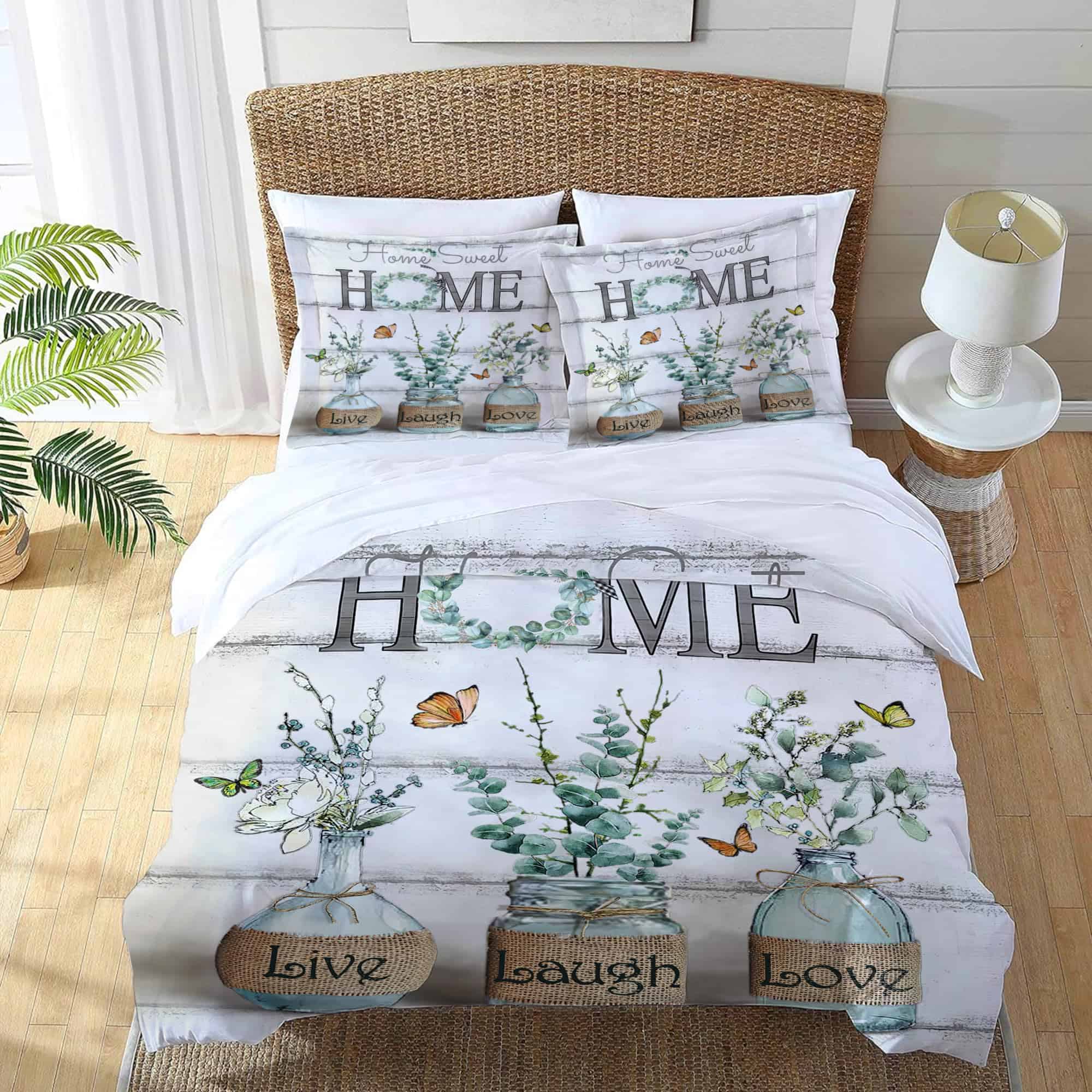 Juego de Ropa de Cama de Eucalipto de Estilo Granja Hoja - Imagen 4