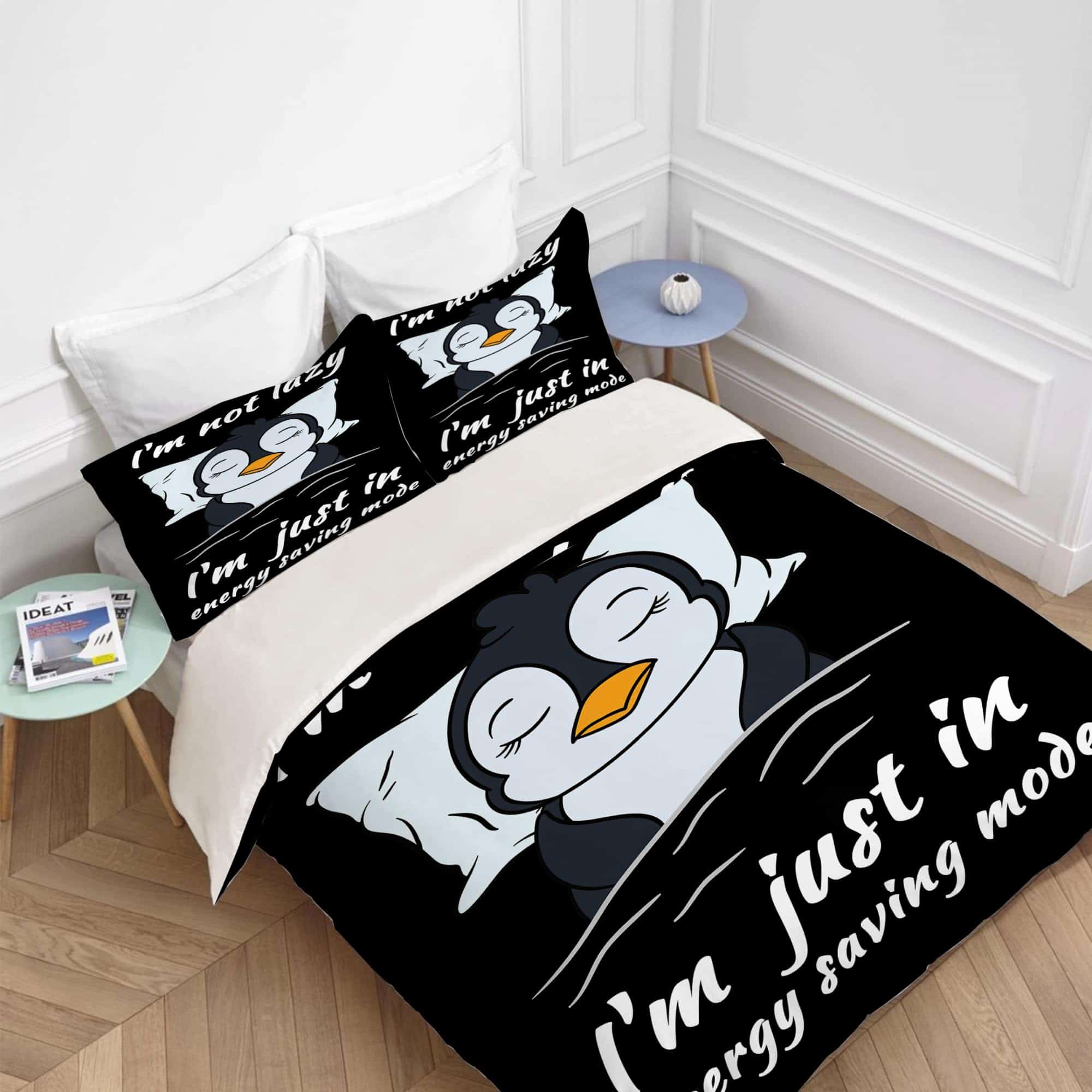 Set de Ropa de Cama de Pingüino, Funda de Edredón de - Imagen 4