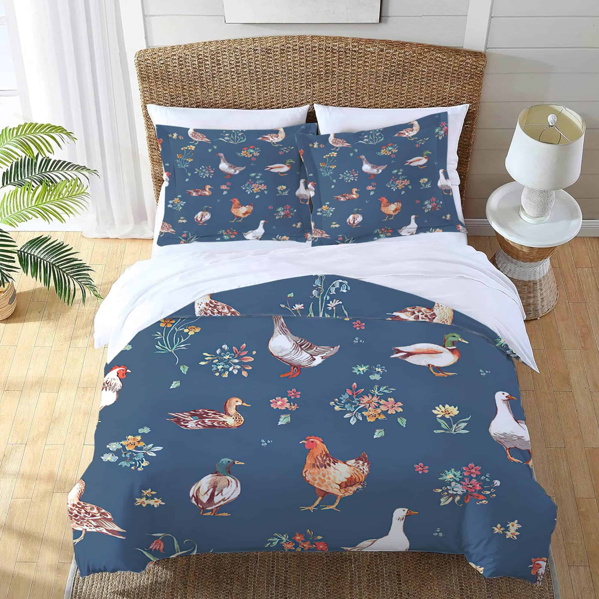 Juego de Ropa de Cama de Granja de País Cubierta de Edredón - Imagen 5