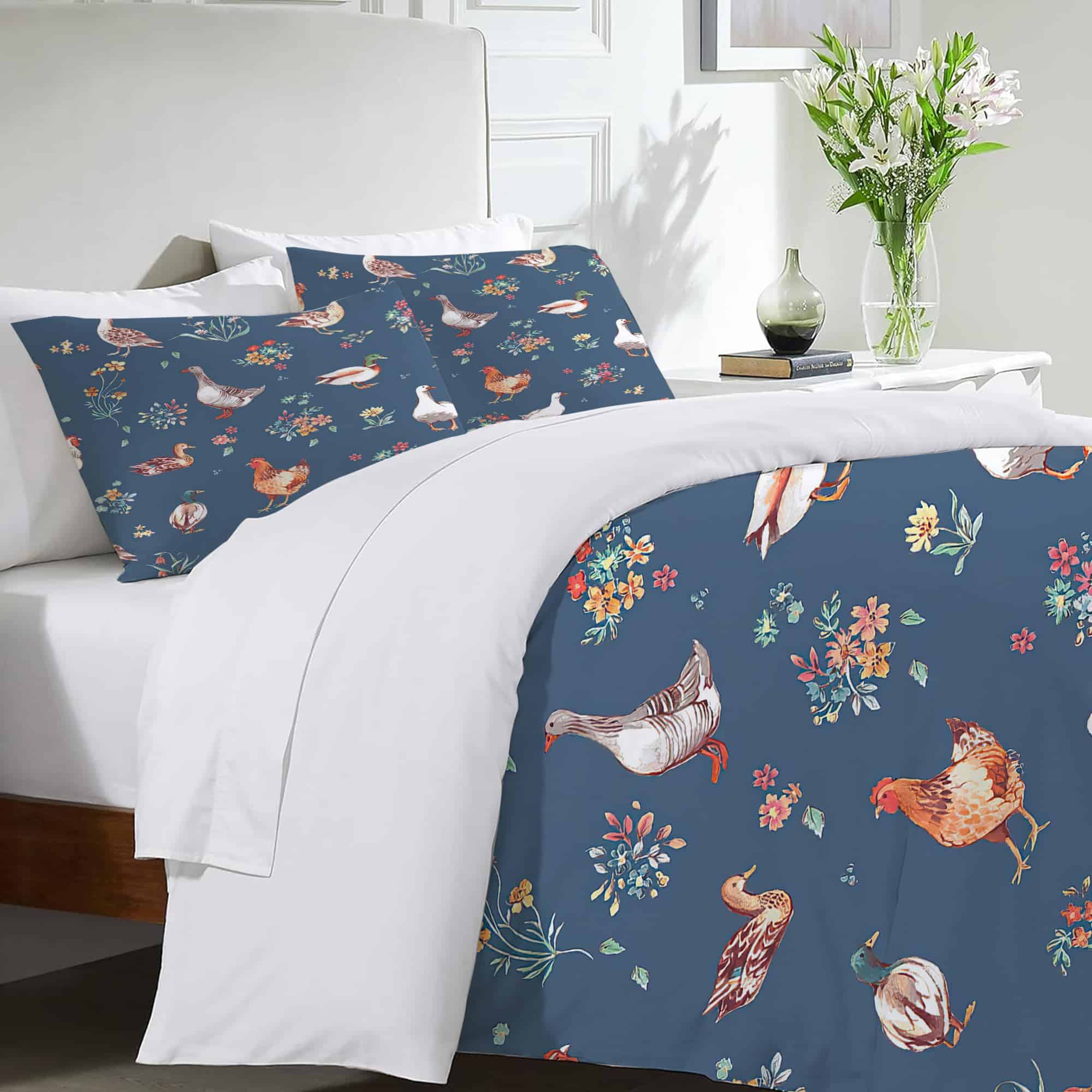 Juego de Ropa de Cama de Granja de País Cubierta de Edredón - Imagen 4