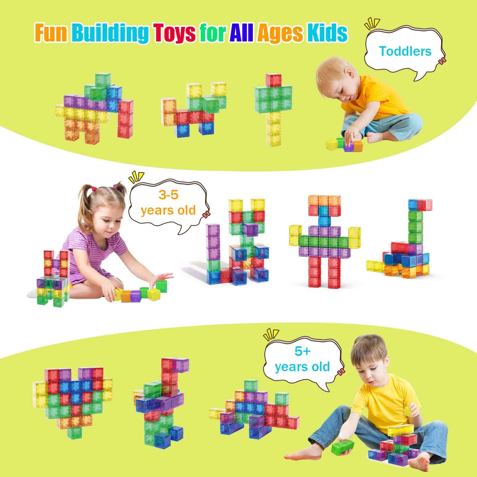 48PCS Bloques Magnéticos - Bloques de Construcción de 1.38 - Imagen 7