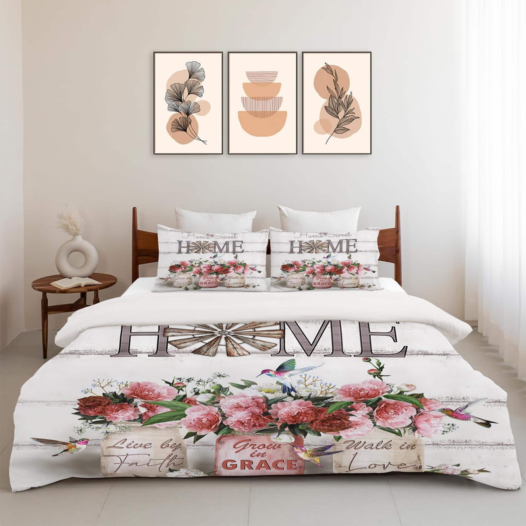 Juego de Ropa de Cama para Cama de Rosa - Funda de Edredón - Imagen 3