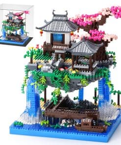 Conjunto de bloques de construcción de árbol de cerezo