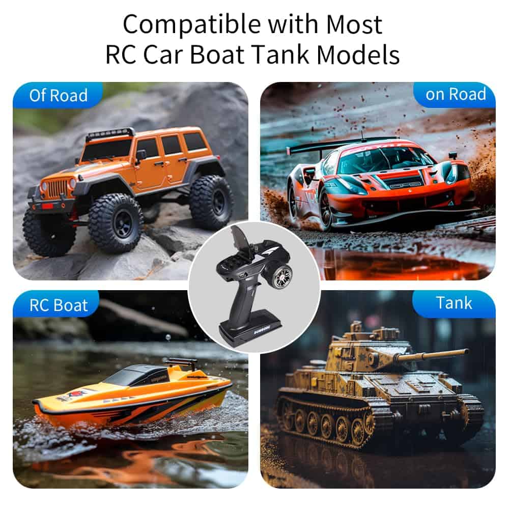 Control Remoto y Receptor de Radio RC DUMBORC X6 X6FG con - Imagen 4