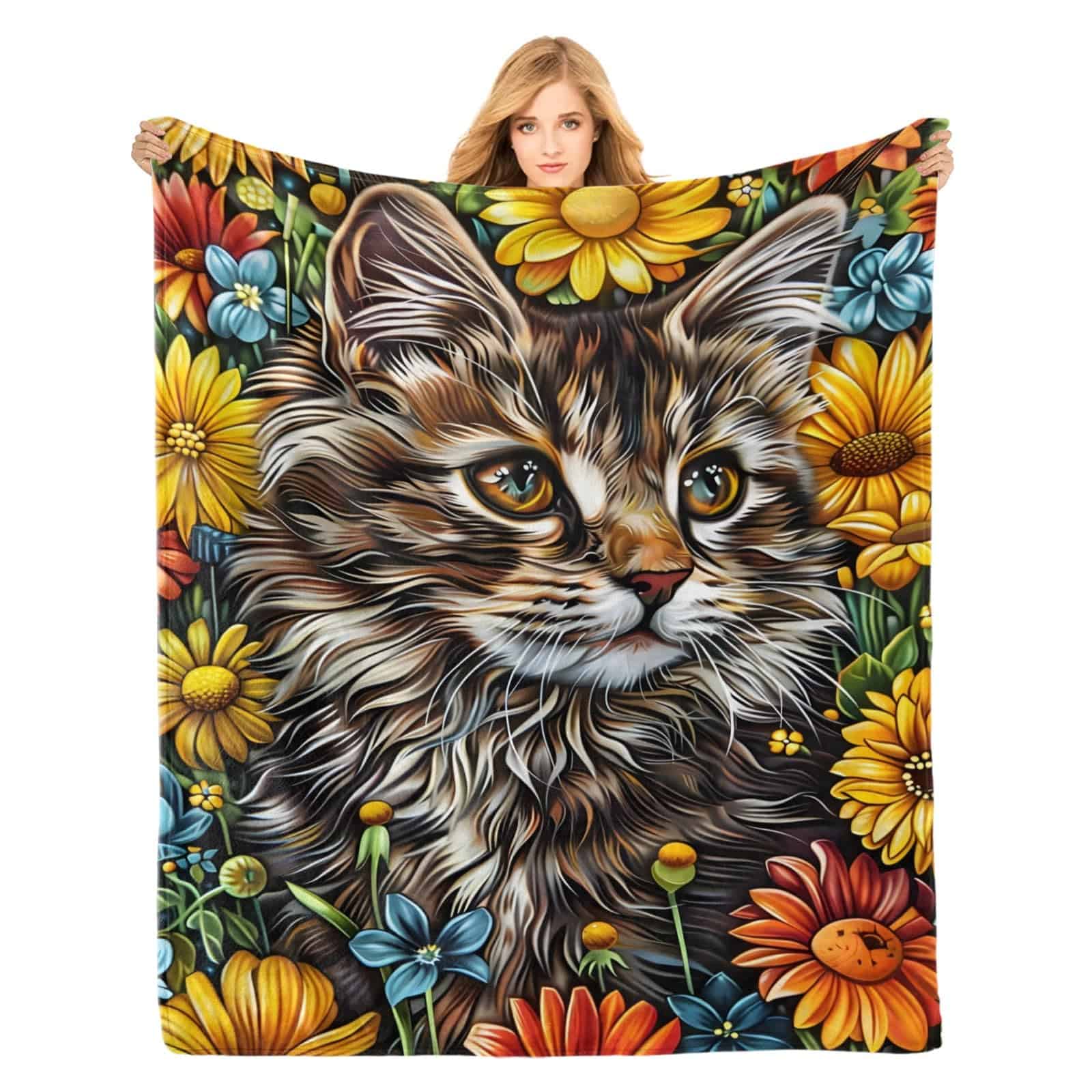 Manta de Franela para Gatos PINKBAY, 50�60in - 340GSM Suave