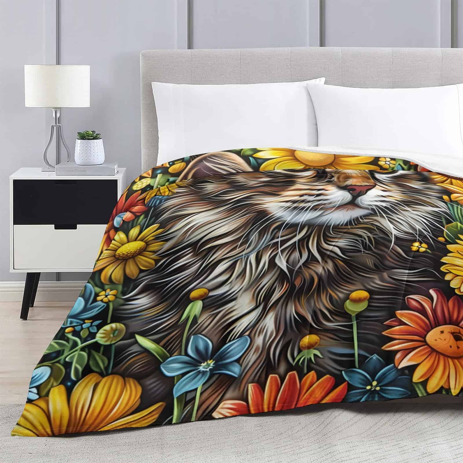 Manta de Franela para Gatos PINKBAY, 50�60in - 340GSM Suave - Imagen 5