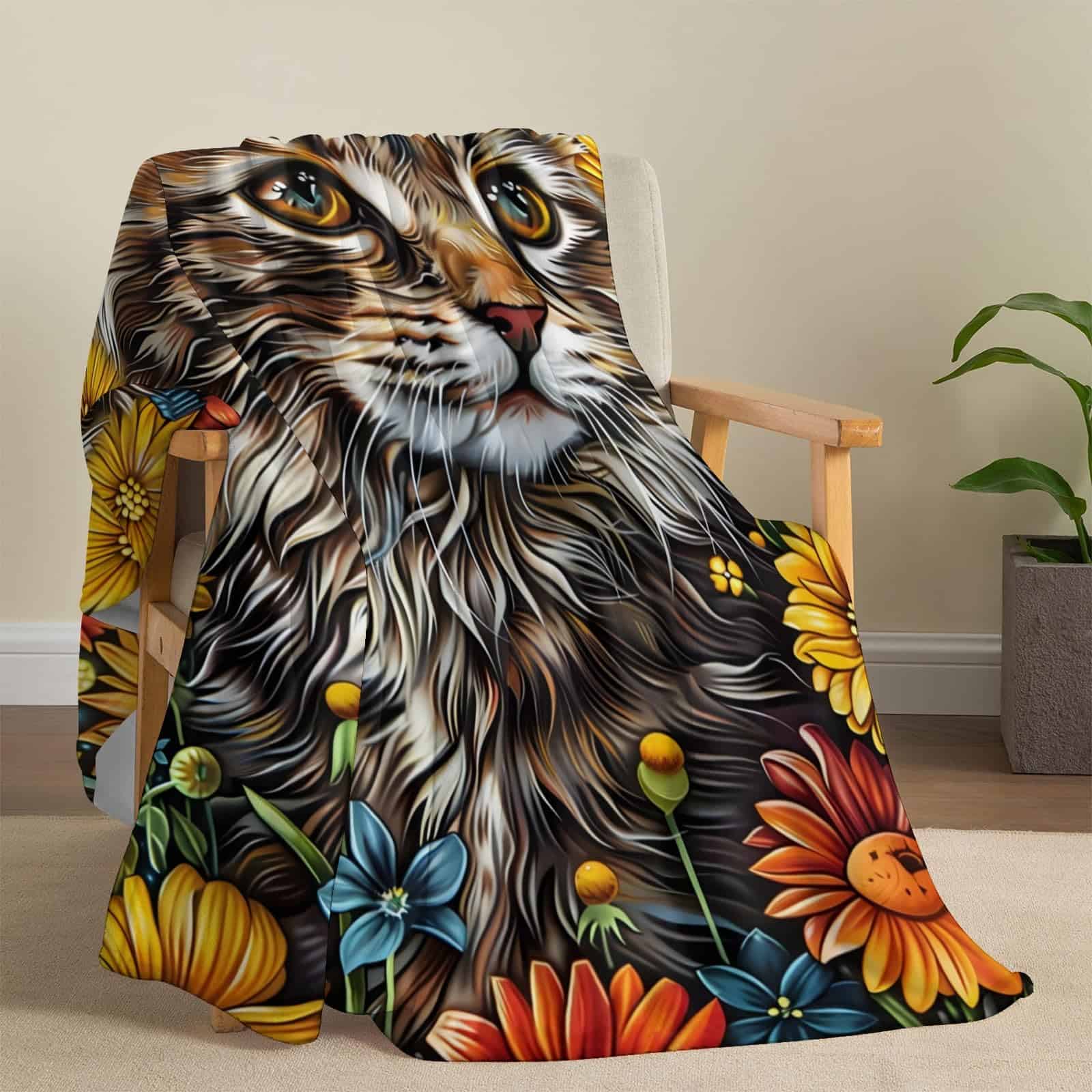 Manta de Franela para Gatos PINKBAY, 50�60in - 340GSM Suave - Imagen 3