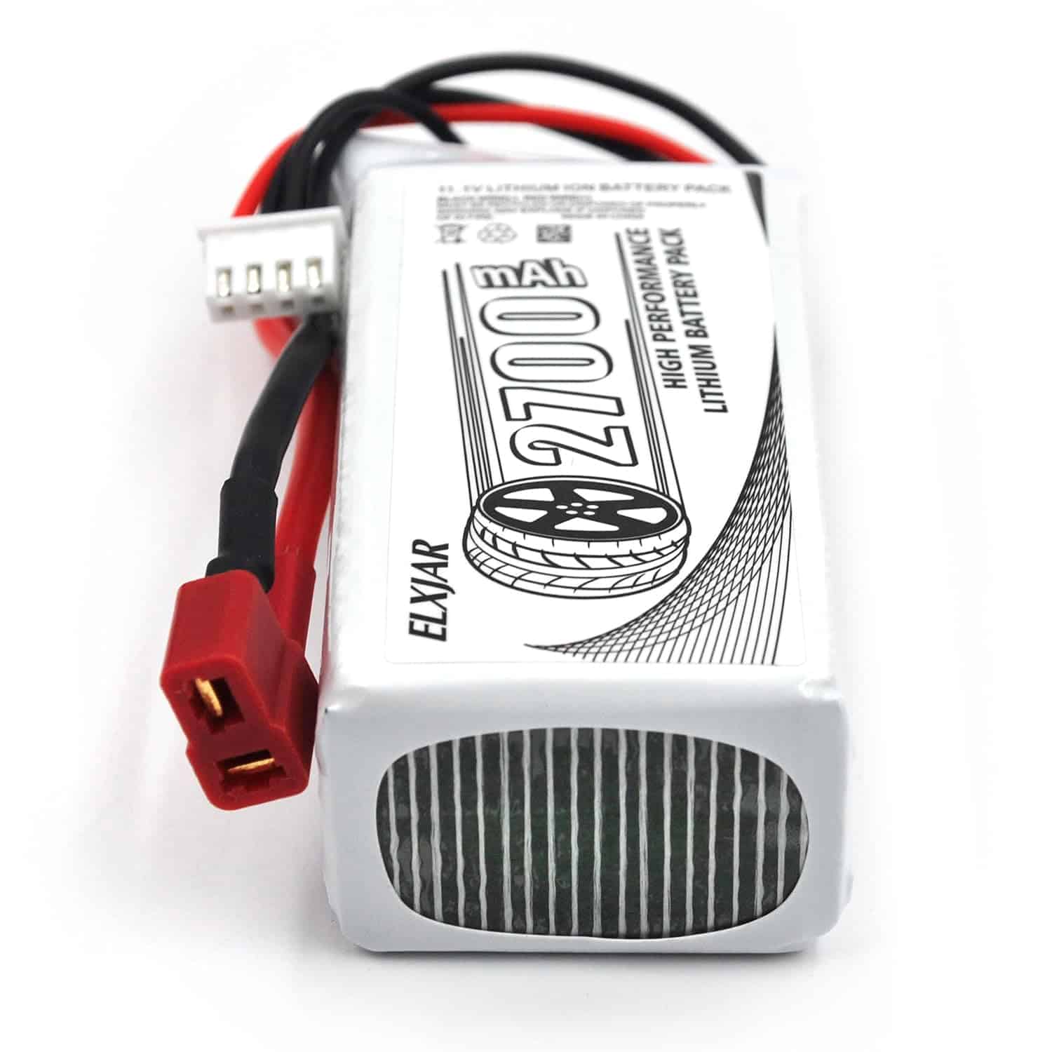 (Paquete de 2) 11.1V 2700mAh 25C Batería Lipo con Conector - Imagen 4