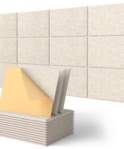 Paneles de Pared Insonorizantes, -Beige