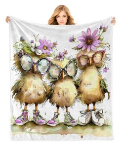 Manta de felpa de pollo PINKBAY, 50�60 pulgadas - 340GSM