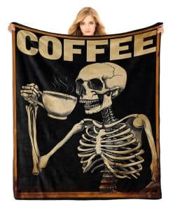 Manta de Franela con Estampado de Calavera PINKBAY, 50�60in