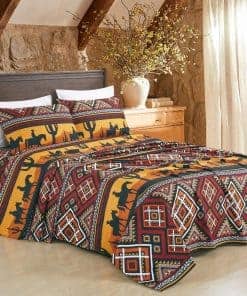 Juego de Sábanas de 4 Piezas Chezmoi -Multicolor Rodeo Cowbo