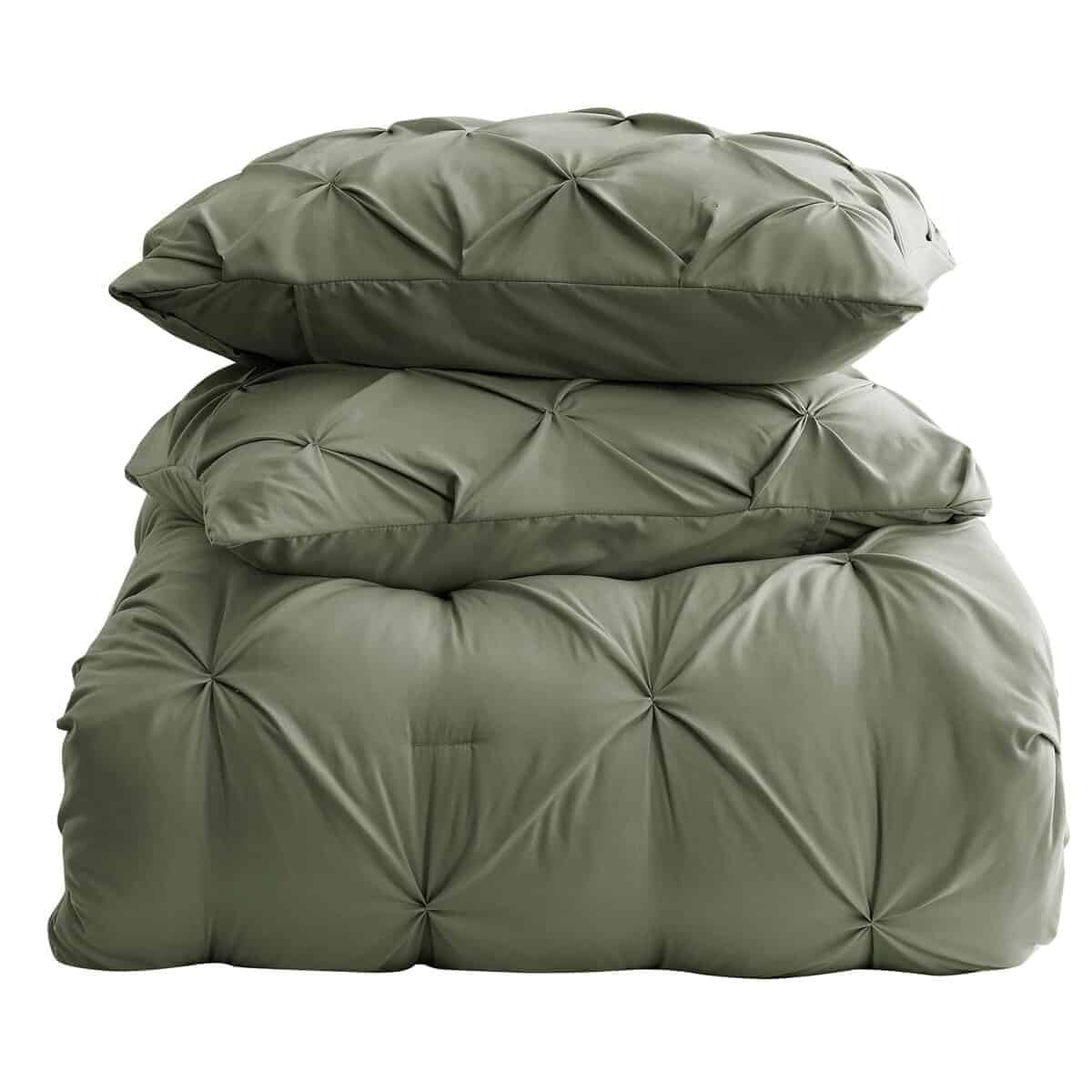 Funda de Edredón King Size en Verde Oliva de Nestl - Juego - Imagen 6