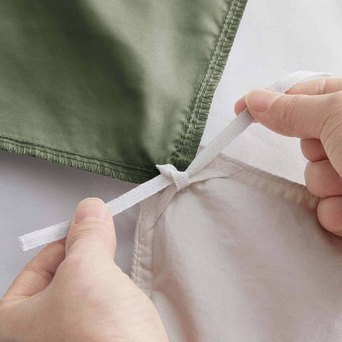 Funda de Edredón King Size en Verde Oliva de Nestl - Juego - Imagen 8