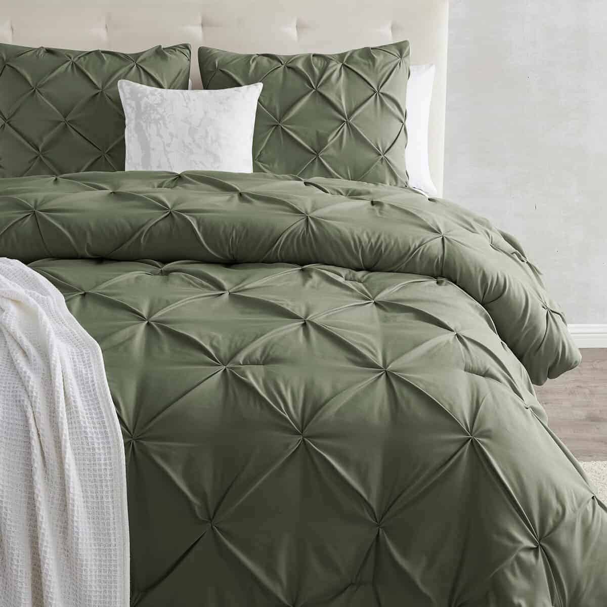 Funda de Edredón King Size en Verde Oliva de Nestl - Juego - Imagen 3