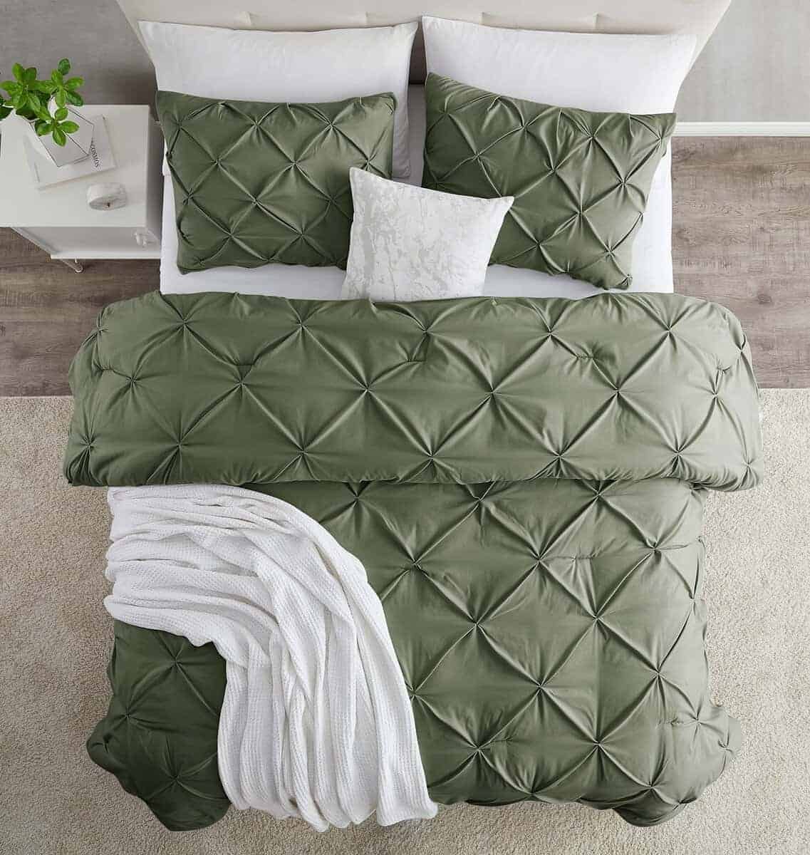 Funda de Edredón King Size en Verde Oliva de Nestl - Juego - Imagen 9