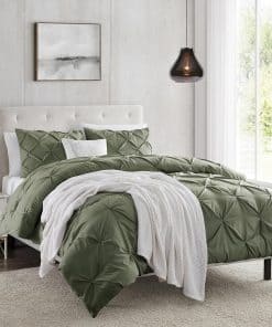 Funda de Edredón King Size en Verde Oliva de Nestl - Juego