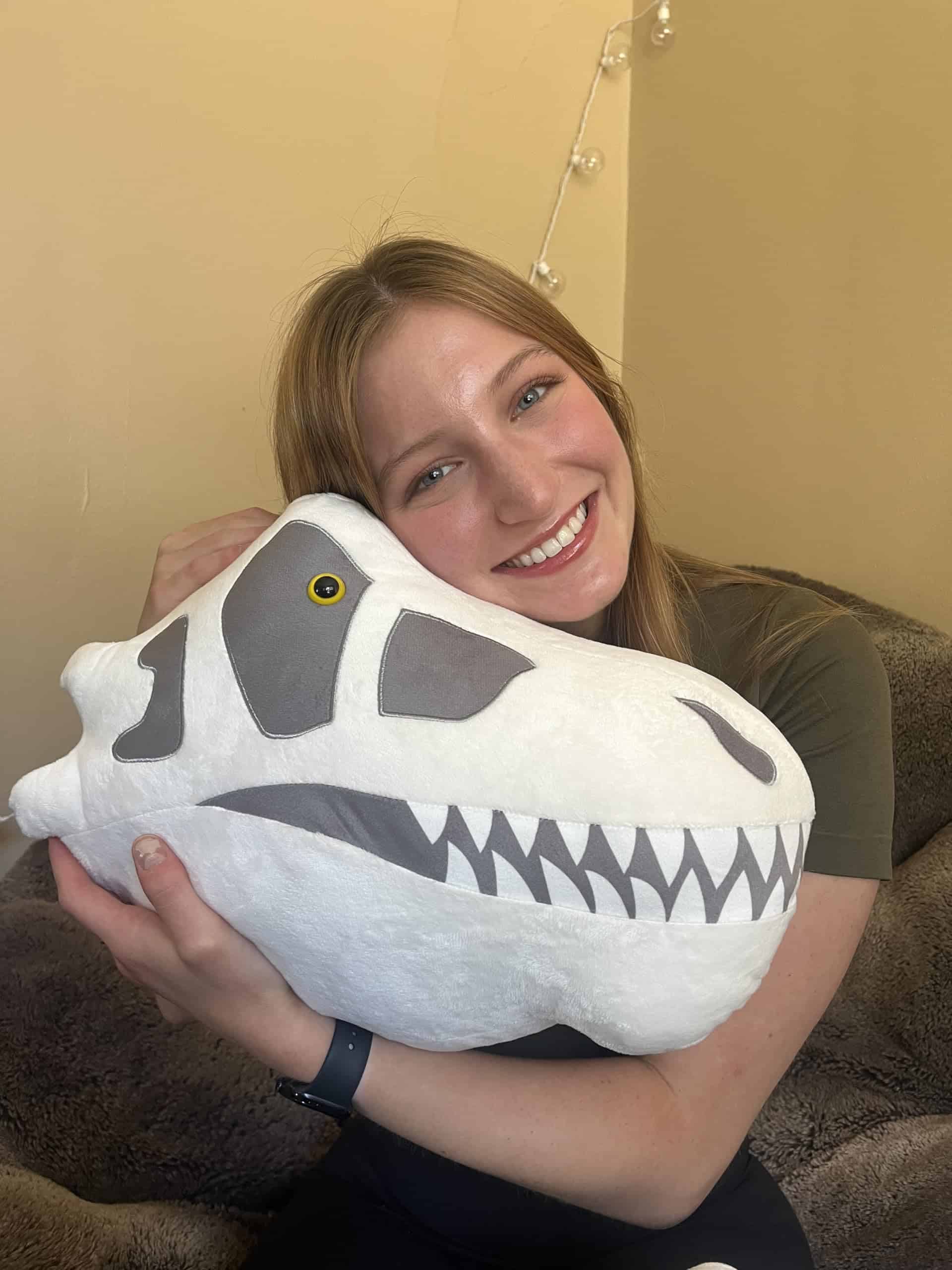 GIANT MICROBES Fuzzy Fossils Gigantic 15" T rex Stuffed - Imagen 4