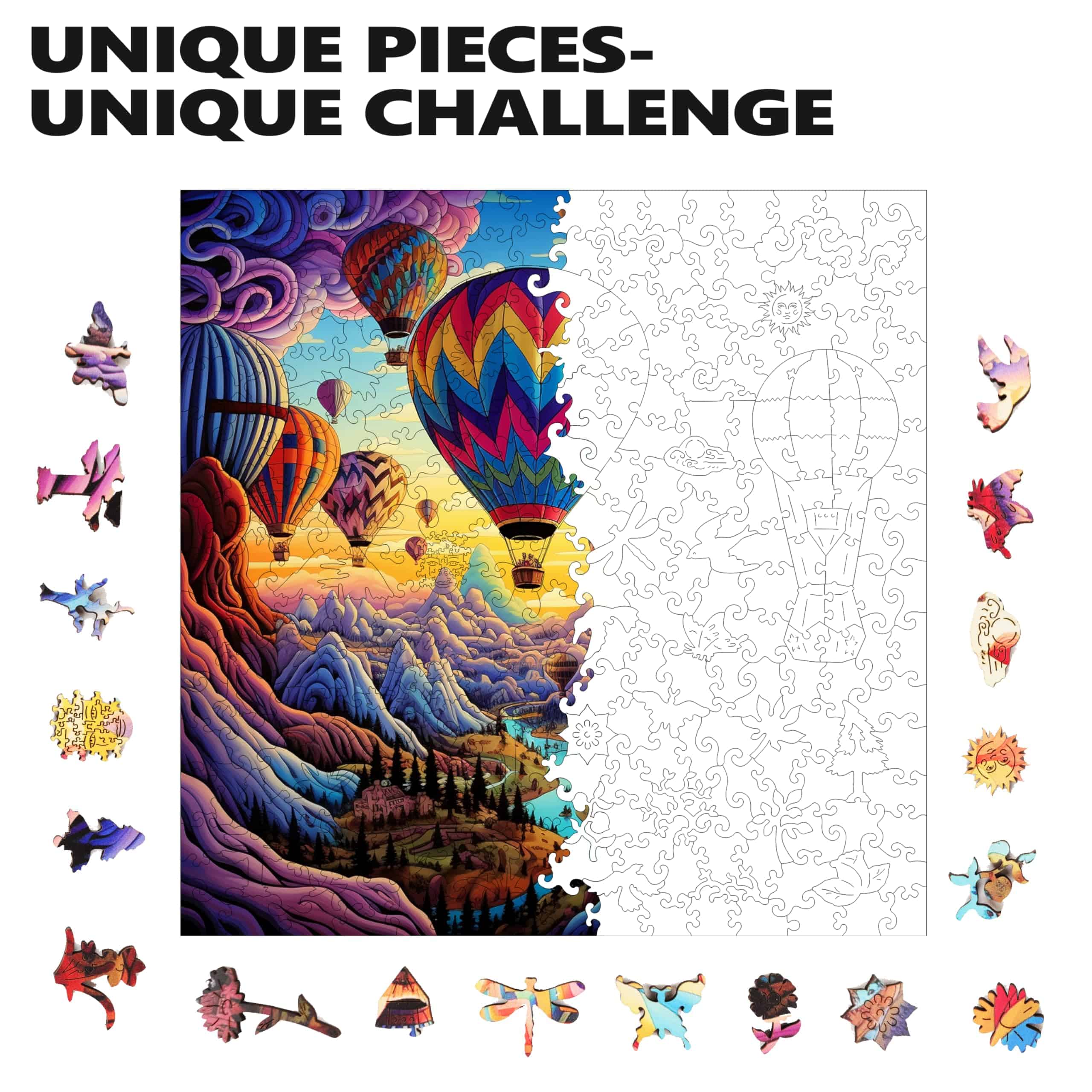 Rompecabezas de Madera Trippy Puzzle Co -bow Ride) - Imagen 6