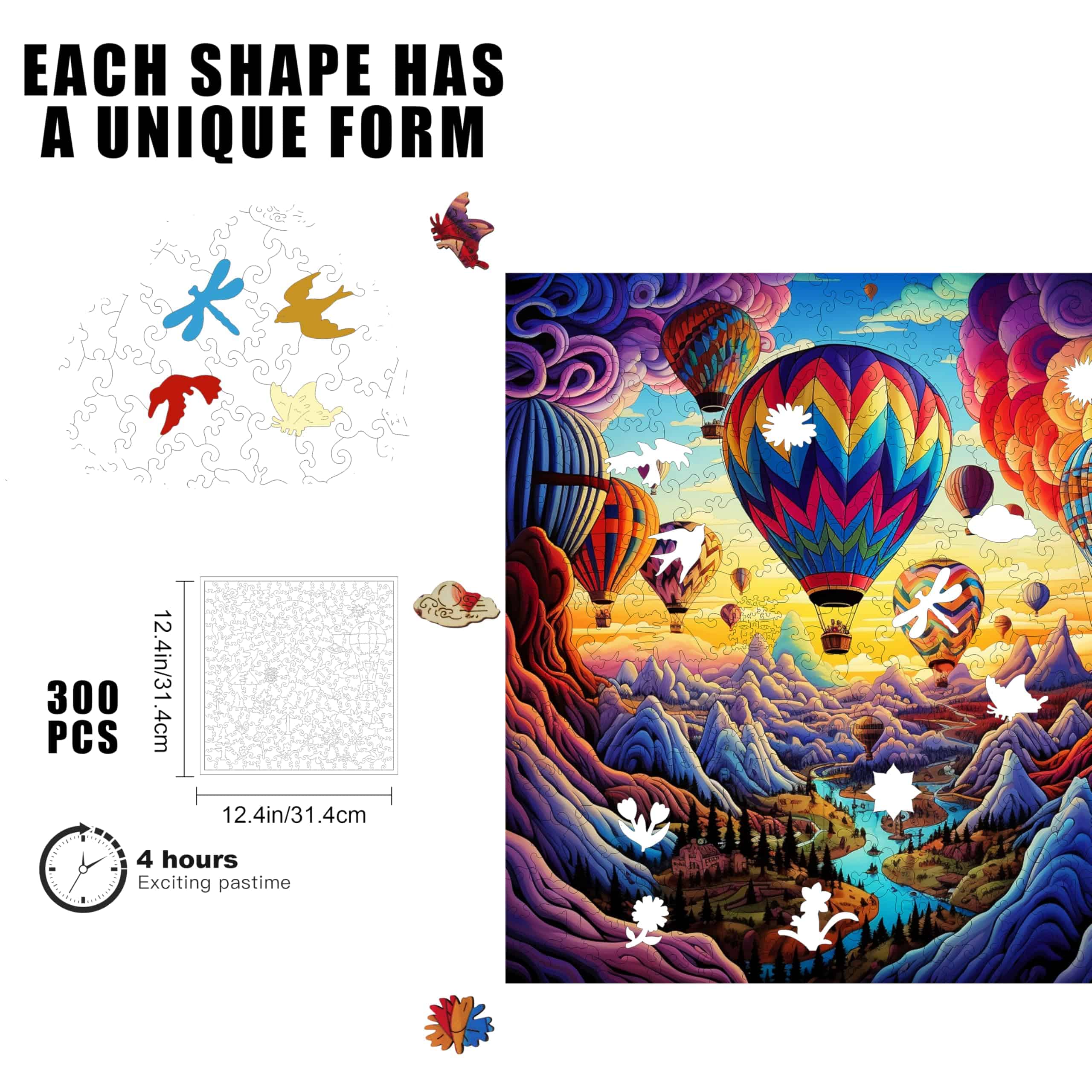 Rompecabezas de Madera Trippy Puzzle Co -bow Ride) - Imagen 8