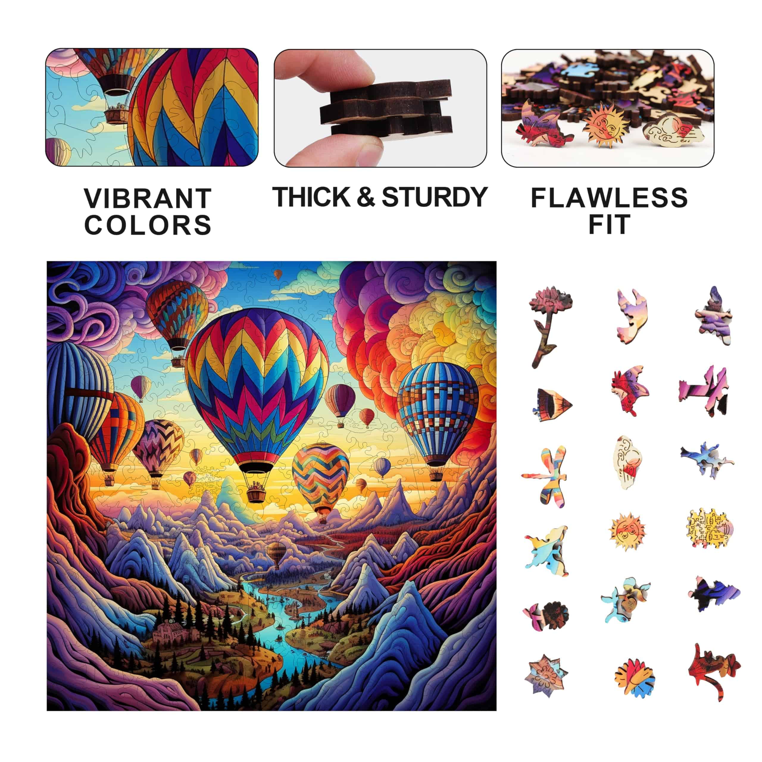 Rompecabezas de Madera Trippy Puzzle Co -bow Ride) - Imagen 10