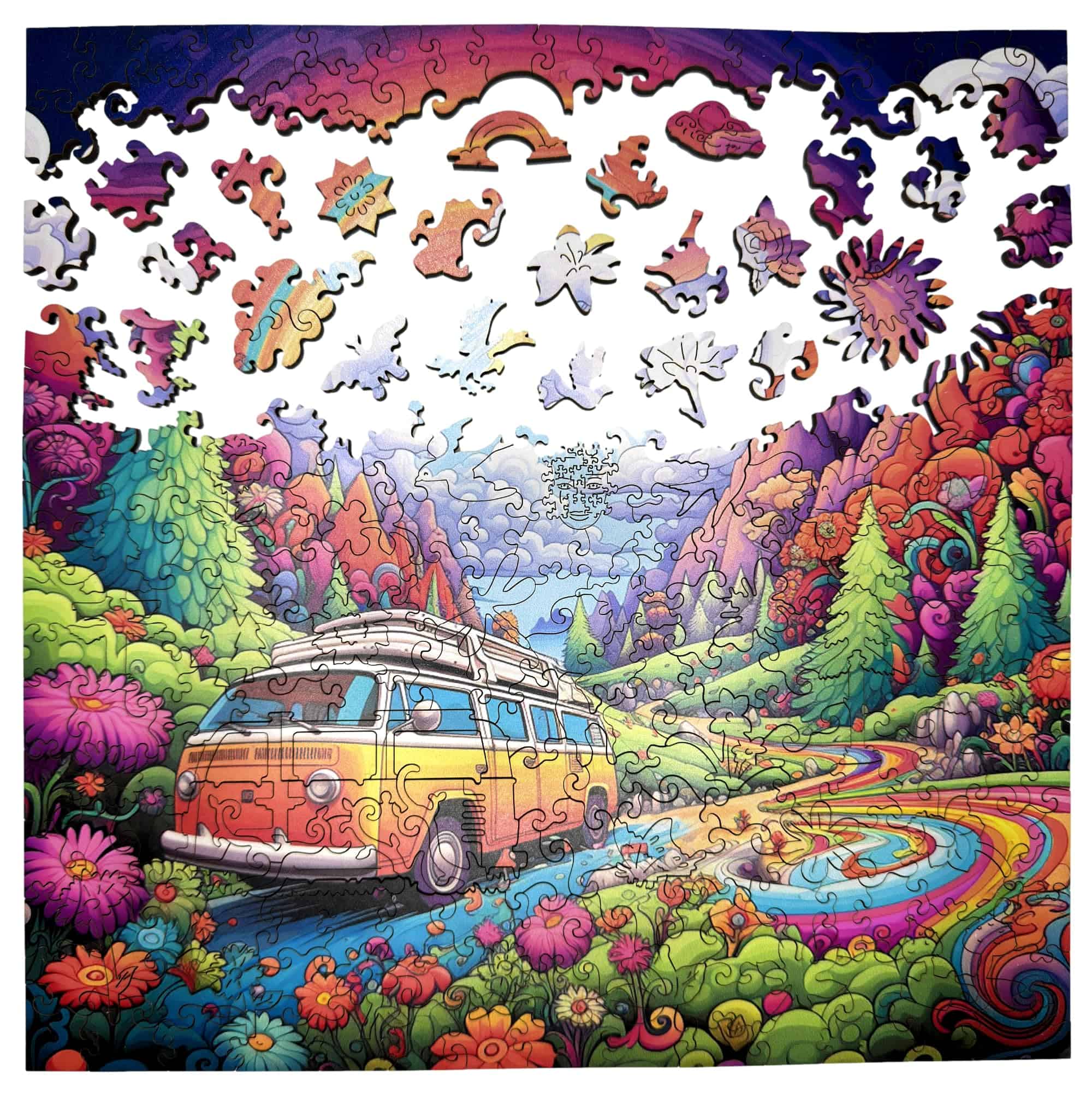 Rompecabezas de Madera Trippy Puzzle Co -utopista) - Imagen 4